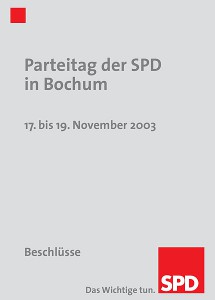 30_2003_11_17_SPD_Bundesparteitag_Beschlussbuch_Bochum © SPD